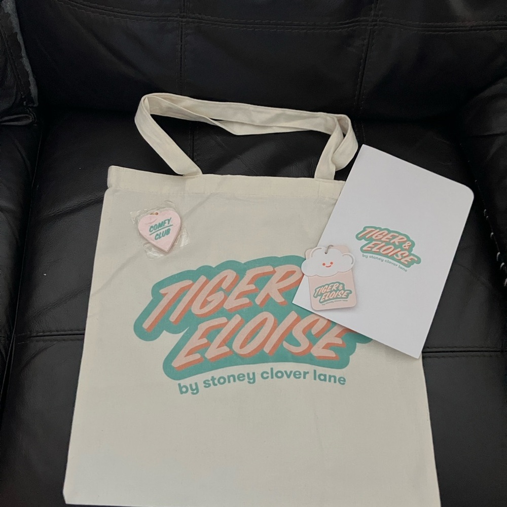 🛍️Tiger and Eloise by Stoney Clover Lane Canvas Tote Bag